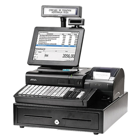 POS-система АТОЛ Magnum (ОС Windows POSReady 7) [FPrint-55ПТК,Win POSReady 7,Frontol 4 Торговля (USB),мон.SJ-1088,ДП PD-320UE-B,KB-60-KU 1-3]